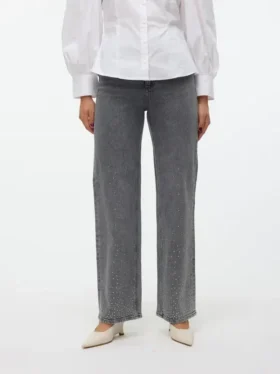 Jeans Vmtessa à taille haute et coupe large