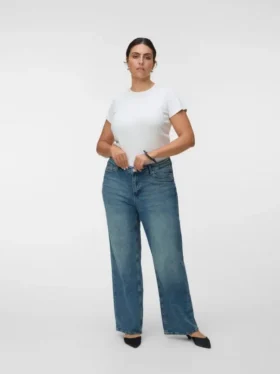 Jeans Vmtessa à taille haute et coupe large