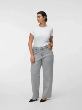 Jeans Vmtessa à taille haute et coupe large