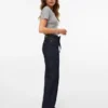 Jeans Vmtessa à taille haute et coupe large