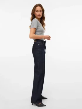 Jeans Vmtessa à taille haute et coupe large