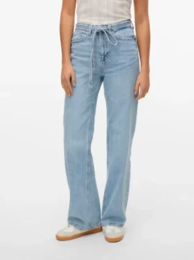 Jeans Vmtessa à taille haute et coupe large