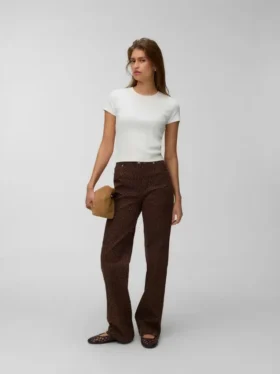 Jeans Vmtessa à taille haute et coupe large
