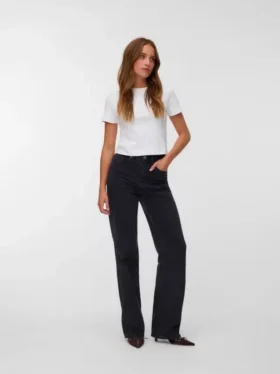Jeans Vmtessa à taille haute et coupe large