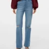 Jeans Vmtessa à taille haute et coupe large