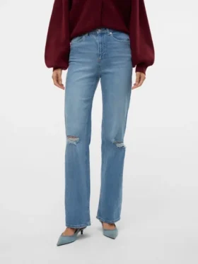 Jeans Vmtessa à taille haute et coupe large