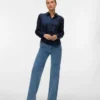 Jeans Vmtessa à taille haute et coupe large