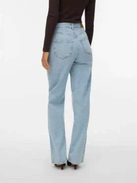 Jeans Vmtessa à taille haute et coupe large