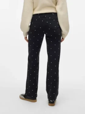 Jeans Vmtessa à taille haute et coupe large
