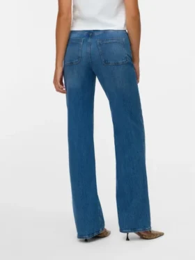 Jeans Vmtessa à taille haute et coupe large
