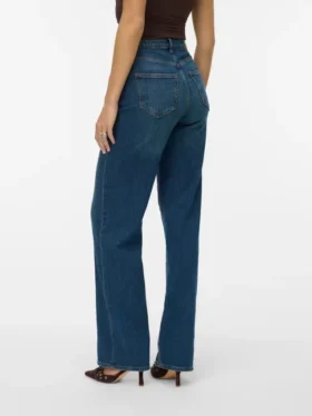 Jeans Vmtessa à taille haute et coupe large