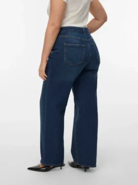 Jeans Vmtessa à taille haute et coupe large