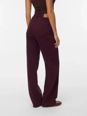 Jeans Vmtessa à taille haute et coupe large