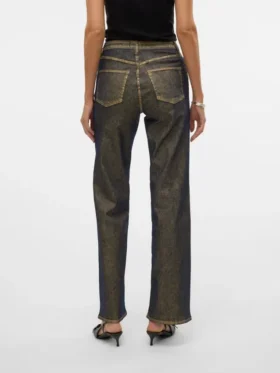 Jeans Vmtessa à taille haute et coupe large