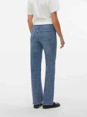 Jeans Vmtessa à taille haute et coupe large