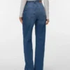 Jeans Vmtessa à taille haute et coupe large