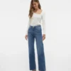 Jeans Vmtessa à taille haute et coupe large