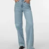 Jeans Vmtessa à taille haute et coupe large