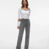 Jeans Vmtessa à taille haute et coupe large
