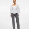 Jeans Vmtessa à taille haute et coupe large