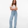 Jeans Vmtessa à taille haute et coupe large
