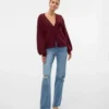 Jeans Vmtessa à taille haute et coupe large