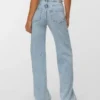 Jeans Vmtessa à taille haute et coupe large, orné de strass
