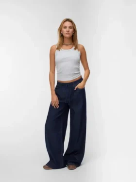 Jeans Vmvaleria à taille mi-haute et coupe large