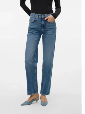 Jeans Vmvalerie à taille mi-haute et coupe décontractée