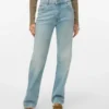 Jeans Vmvalerie à taille mi-haute et coupe droite