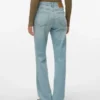 Jeans Vmvalerie à taille mi-haute et coupe droite