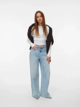 Jeans Vmwien à taille mi-haute et coupe large