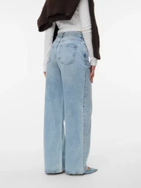 Jeans Vmwien à taille mi-haute et coupe large
