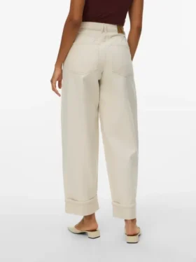 Jeans Vmzelda à taille haute et coupe large