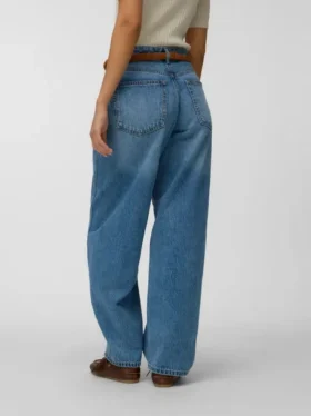 Jeans Vmzoe à taille mi-haute et coupe ample