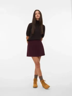 Jupe courte de taille haute Vmlula