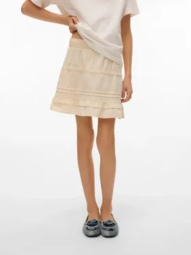 Jupe courte de taille mi-haute Vmpretty