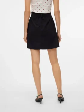 Jupe courte taille haute en velours côtelé Vmvilja