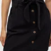 Jupe courte taille haute en velours côtelé Vmvilja