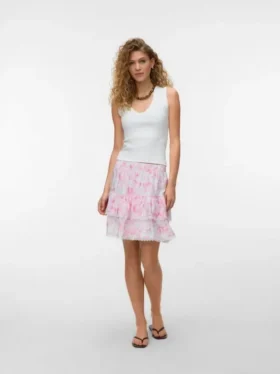 Jupe courte taille haute Vmbliss
