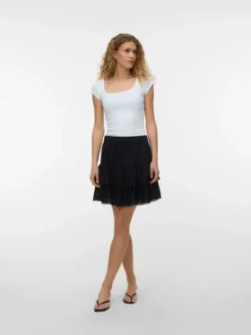 Jupe courte taille haute Vmbliss