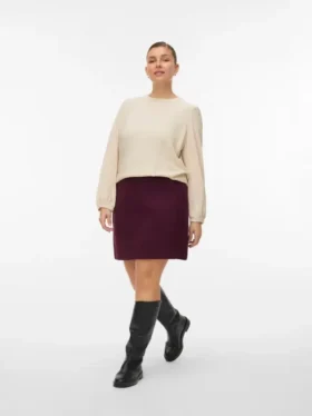 Jupe courte à taille haute Vmcfortuneallison