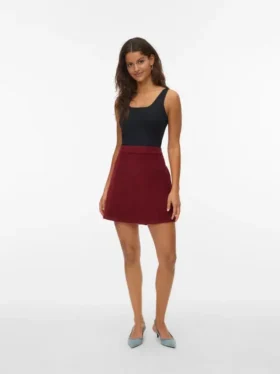 Jupe courte taille haute Vmkata