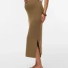 Jupe longue taille haute