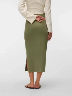 Jupe longue taille haute