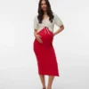 Jupe longue taille haute