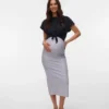Jupe longue taille haute