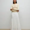 Jupe longue taille haute Awkeeley