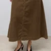 Jupe longue taille haute Awtala