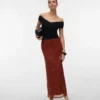 Jupe longue taille haute Vmcara